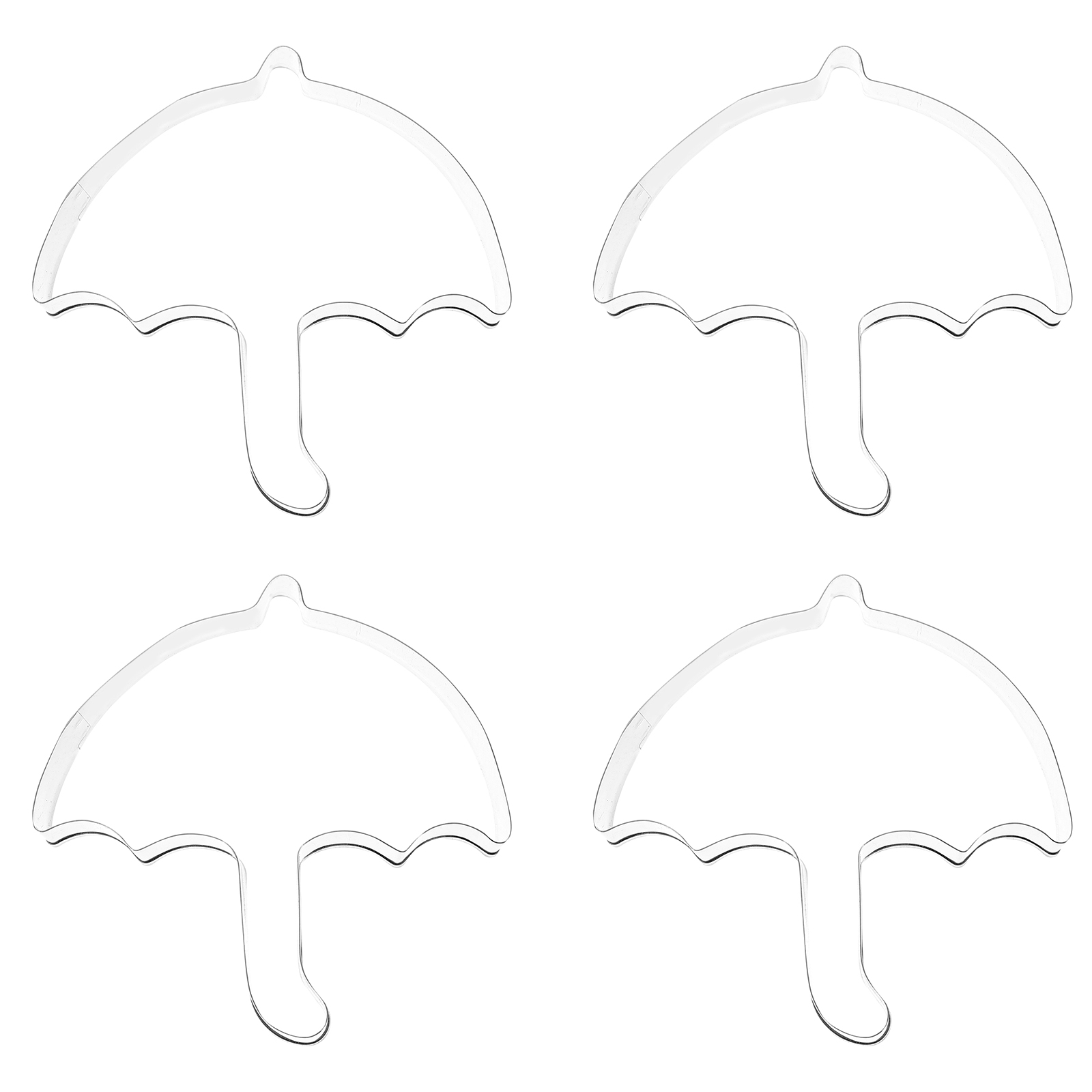 Baking Kitchen Diy - 4Pcs Umbrella Design Stainless Steel Baking