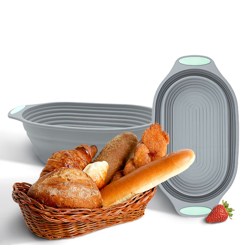 Kitchen Baking Tools - 1PC Silicone Foldable Banneton Bread Proofing