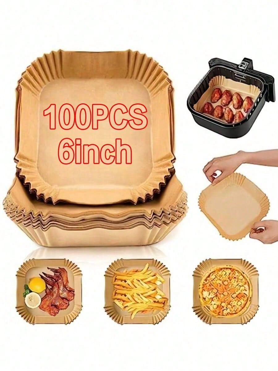Kitchen Paper For Baking - 100PCS Disposable Air Fryer Liner, Non-Stick