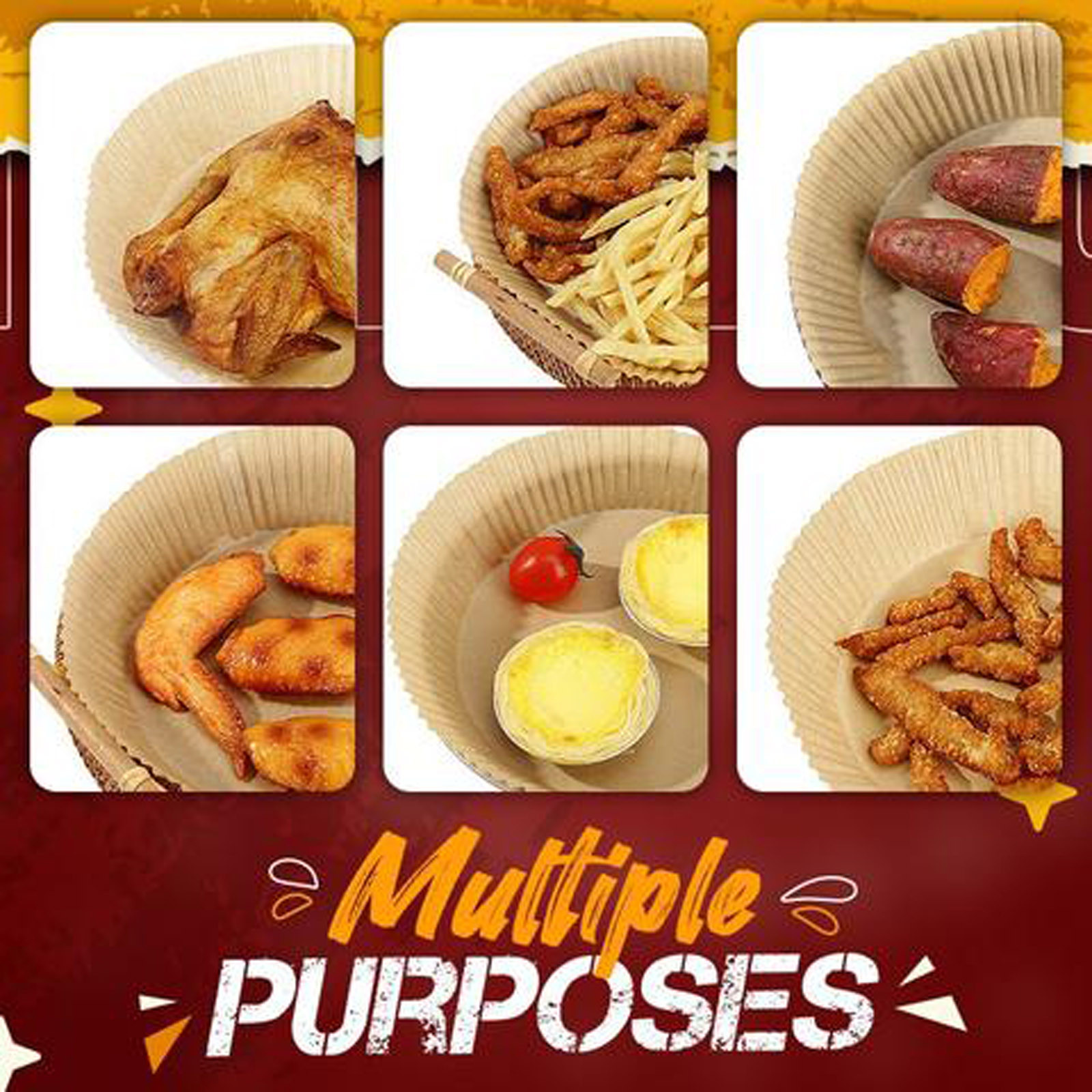 10pc Natural Air Fryer Liners  - Kitchen Grade Baking Sheet avaliação e preço