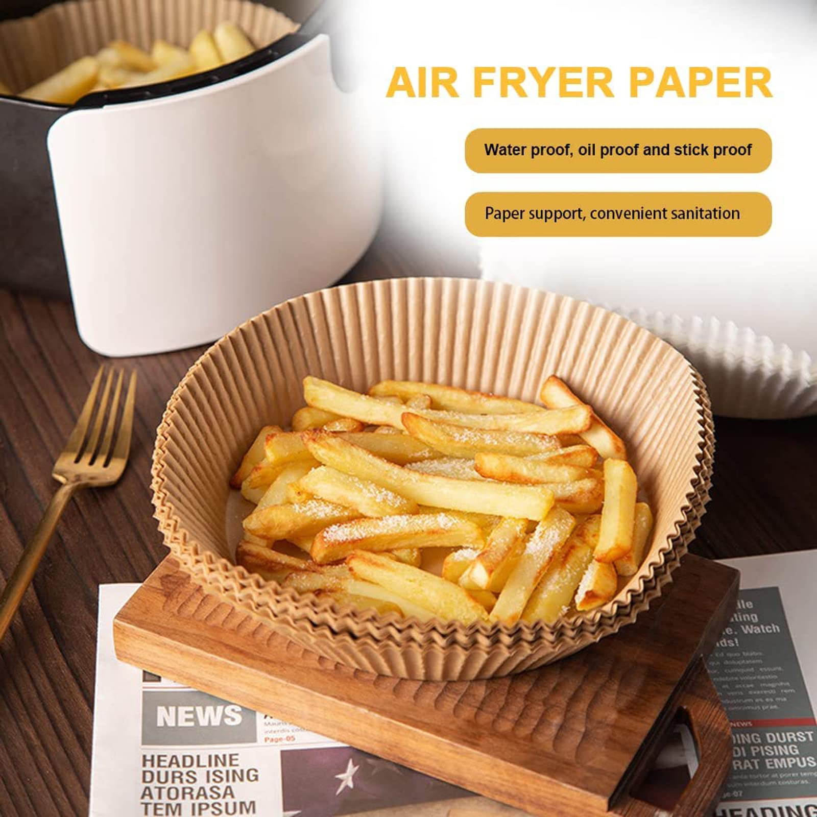 10pc Natural Air Fryer Liners  - Kitchen Grade Baking Sheet avaliação e preço
