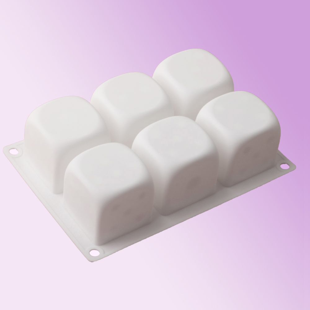 6-Cell Cube Mousse Cake Mould  - Kitchen Appliances For Baking avaliação e preço
