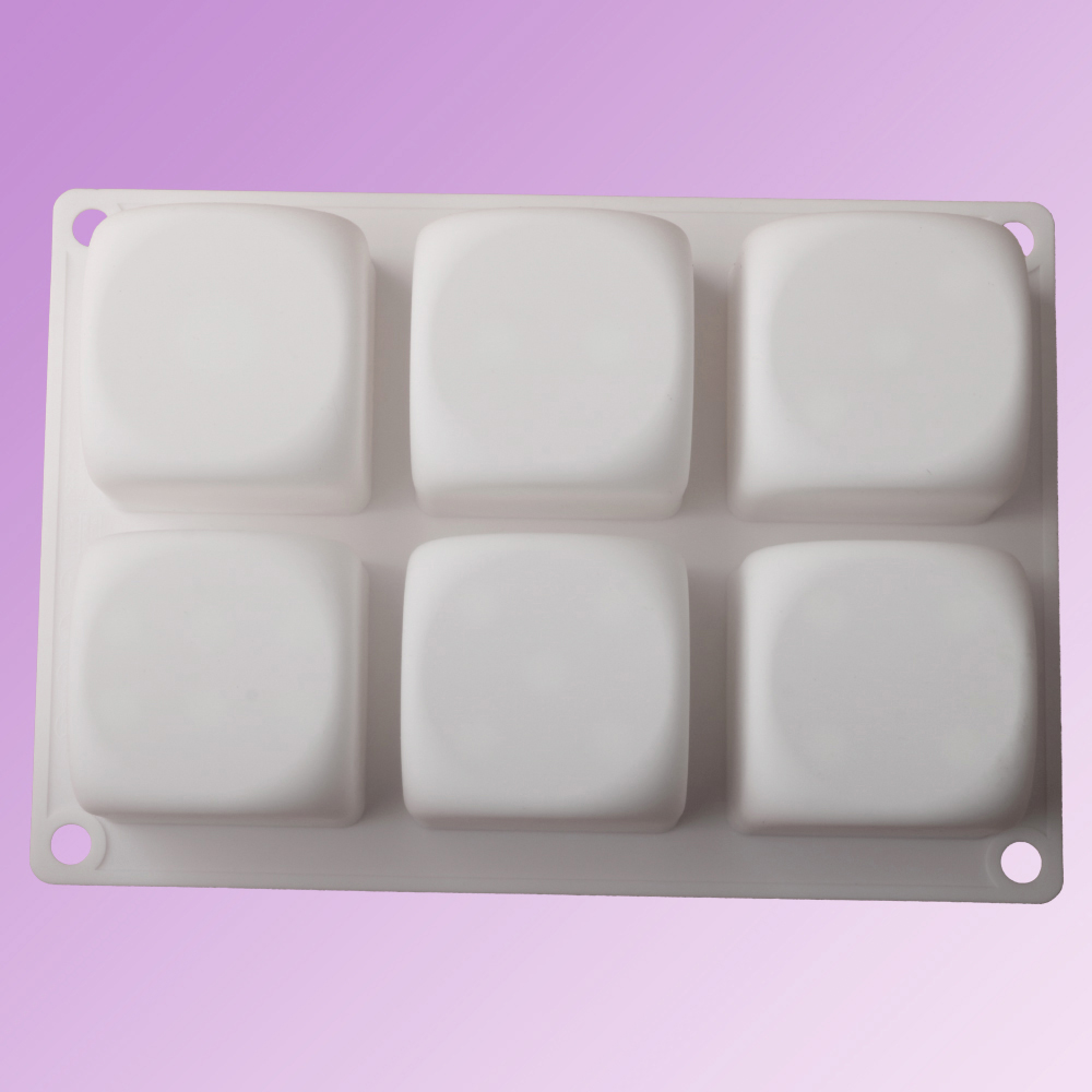 6-Cell Cube Mousse Cake Mould  - Kitchen Appliances For Baking avaliação e preço