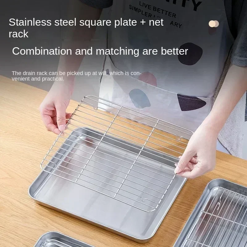 Stainless Steel Baking Pan Tra - Kitchen Baking Rack avaliação e preço