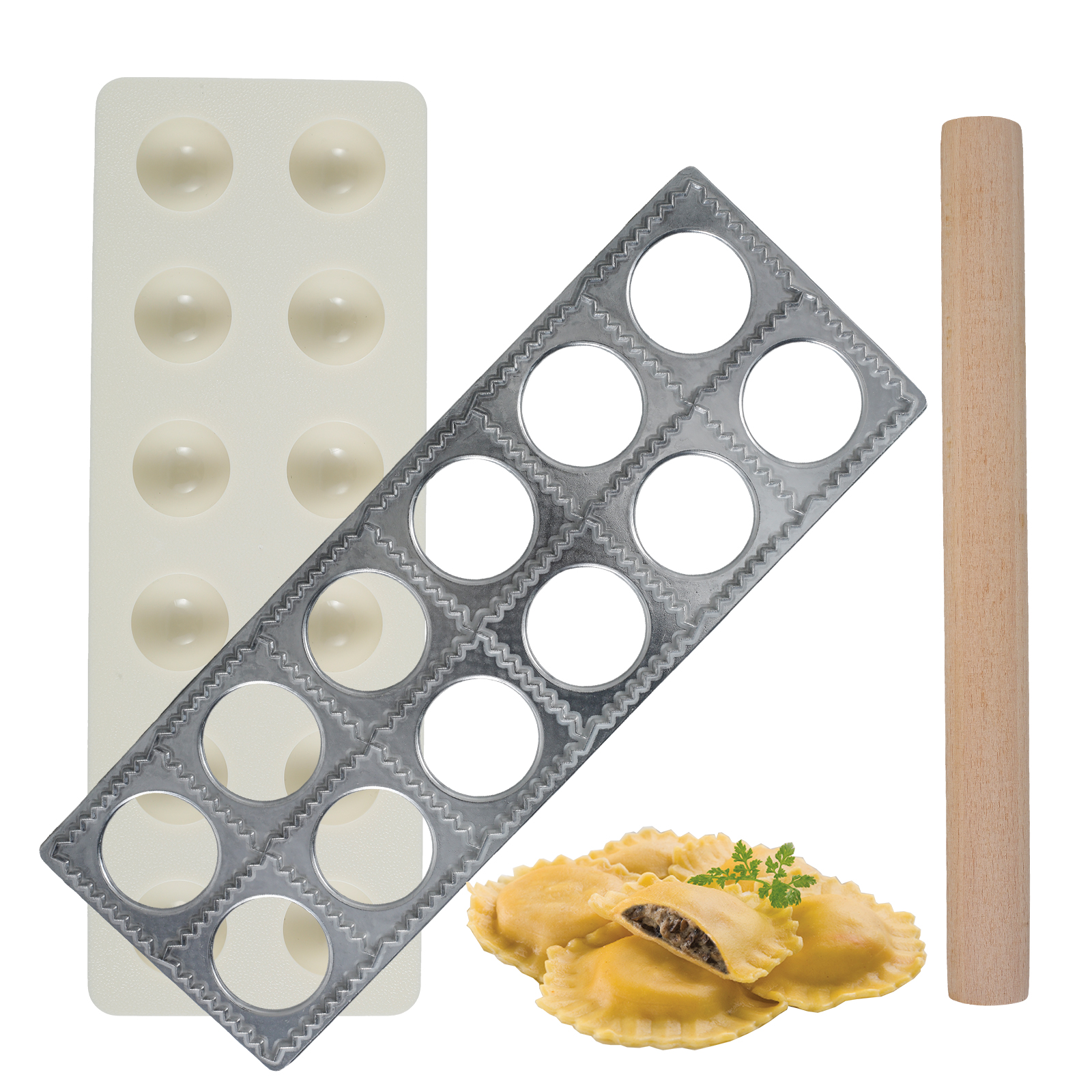 Ravioli Maker Press 10/12 Hole - Kitchenaid Baking Set avaliação e preço