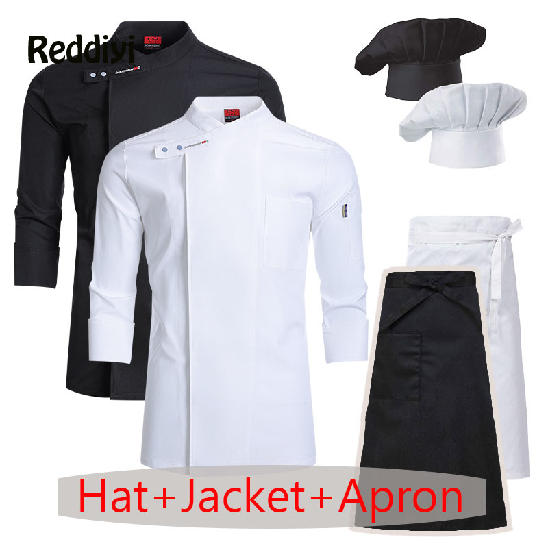 Chef Uniform 3-piece Set Whole - Kitchen Set Bakery avaliação e preço