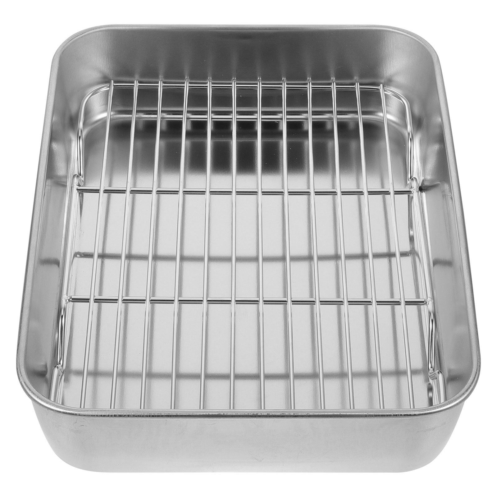 1Set Food Grade Stainless Stee - Kitchen Grade Baking Sheet avaliação e preço
