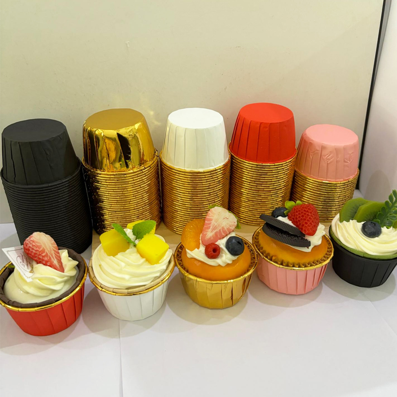 25Pcs Rolled Edge Cake Cups, W - Kitchen Paper For Baking avaliação e preço
