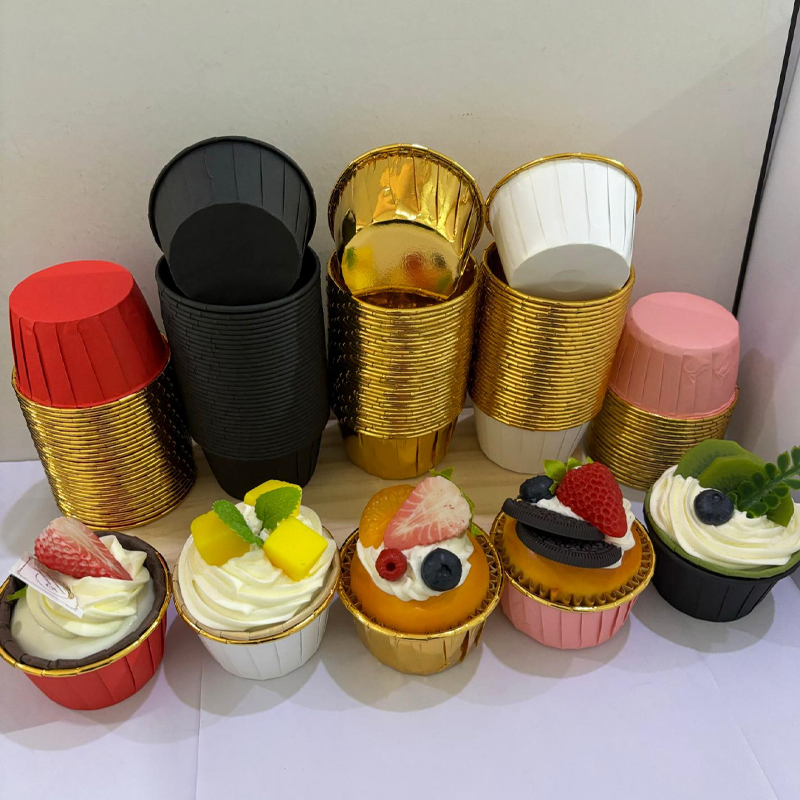 25Pcs Rolled Edge Cake Cups, W - Kitchen Paper For Baking avaliação e preço