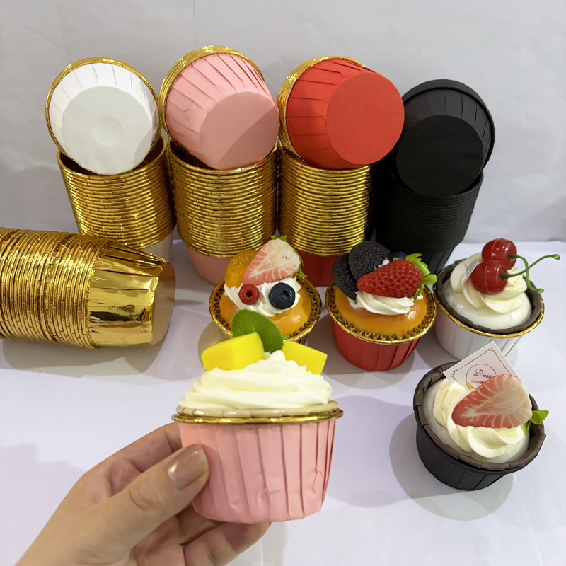 25Pcs Rolled Edge Cake Cups, W - Kitchen Paper For Baking avaliação e preço