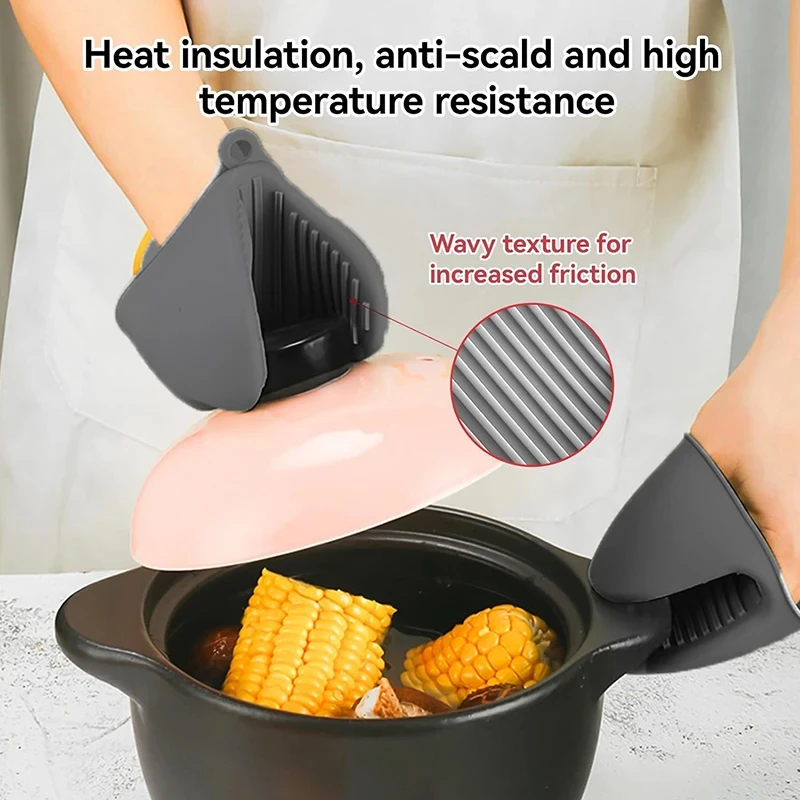 2pcs Mini Oven Gloves Silicone - Kitchen Baking Rack avaliação e preço