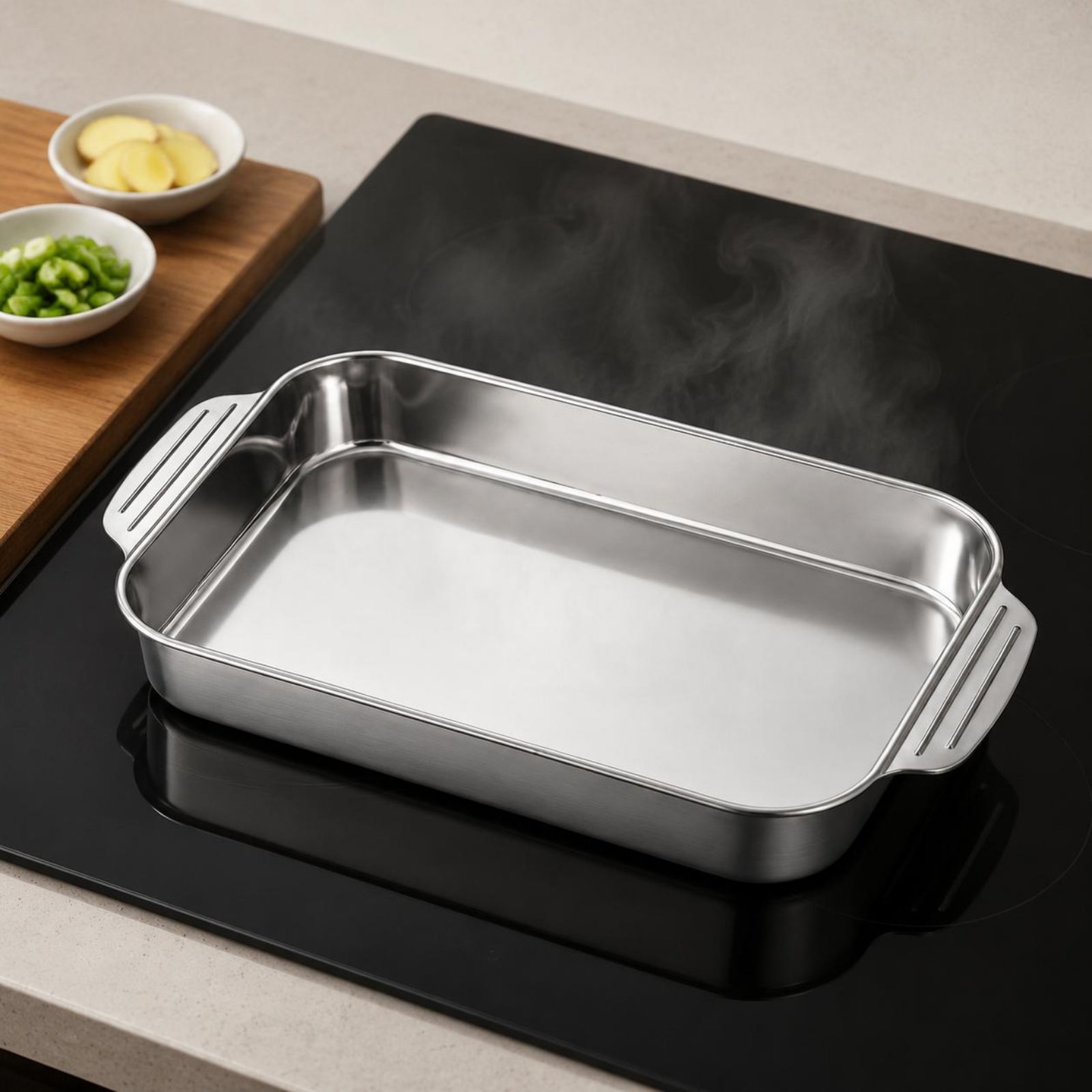 Stainless Steel Roasting Pan R - Kitchen Baking Corner avaliação e preço