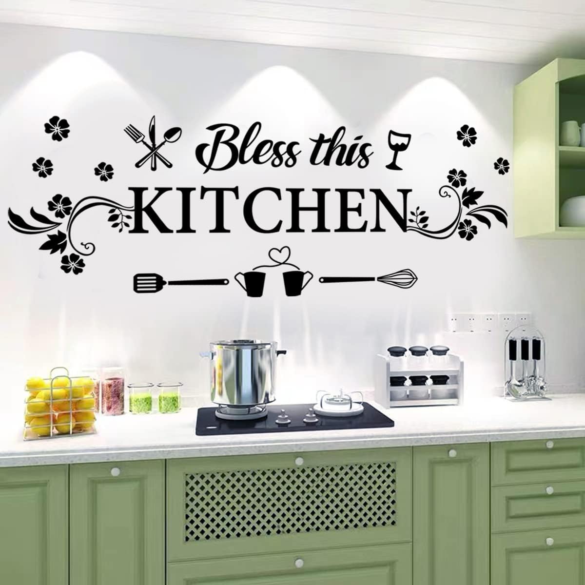 Bless This Kitchen Wall Decal  - Kitchen Paper For Baking avaliação e preço