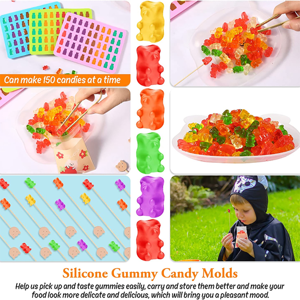 50Grids Gummy Bear Mold Silico - Kitchen Appliances For Baking avaliação e preço