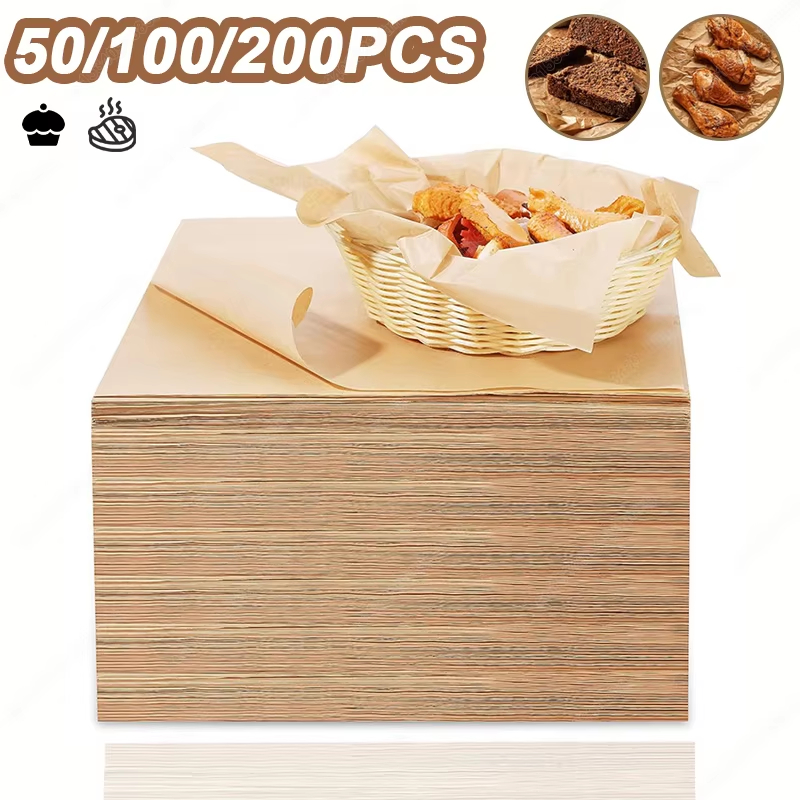 50/100/200PCS Baking Paper Par - Kitchen Paper For Baking avaliação e preço