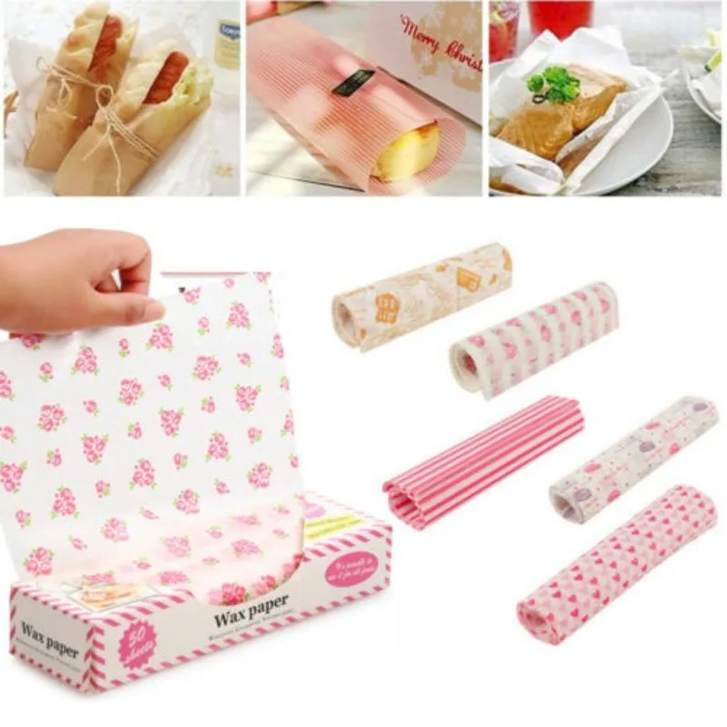 50 sheets of food-grade wax pa - Kitchen Grade Baking Sheet avaliação e preço