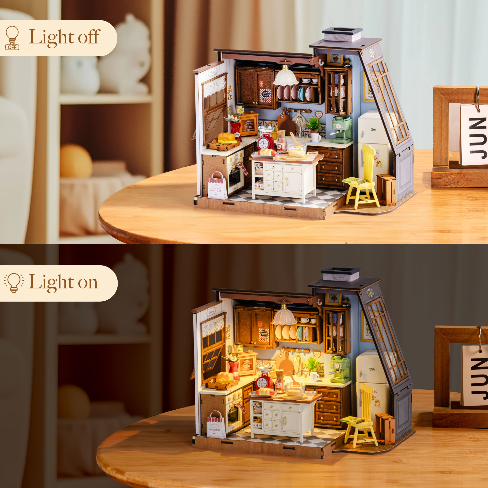 Rolife DIY Miniature House Kit - Baking Kitchen Dg172 avaliação e preço