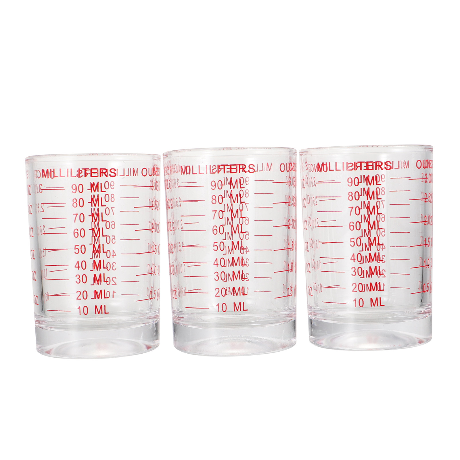3Pcs Reusable Glass Measuring  - Kitchen Baking Tools avaliação e preço