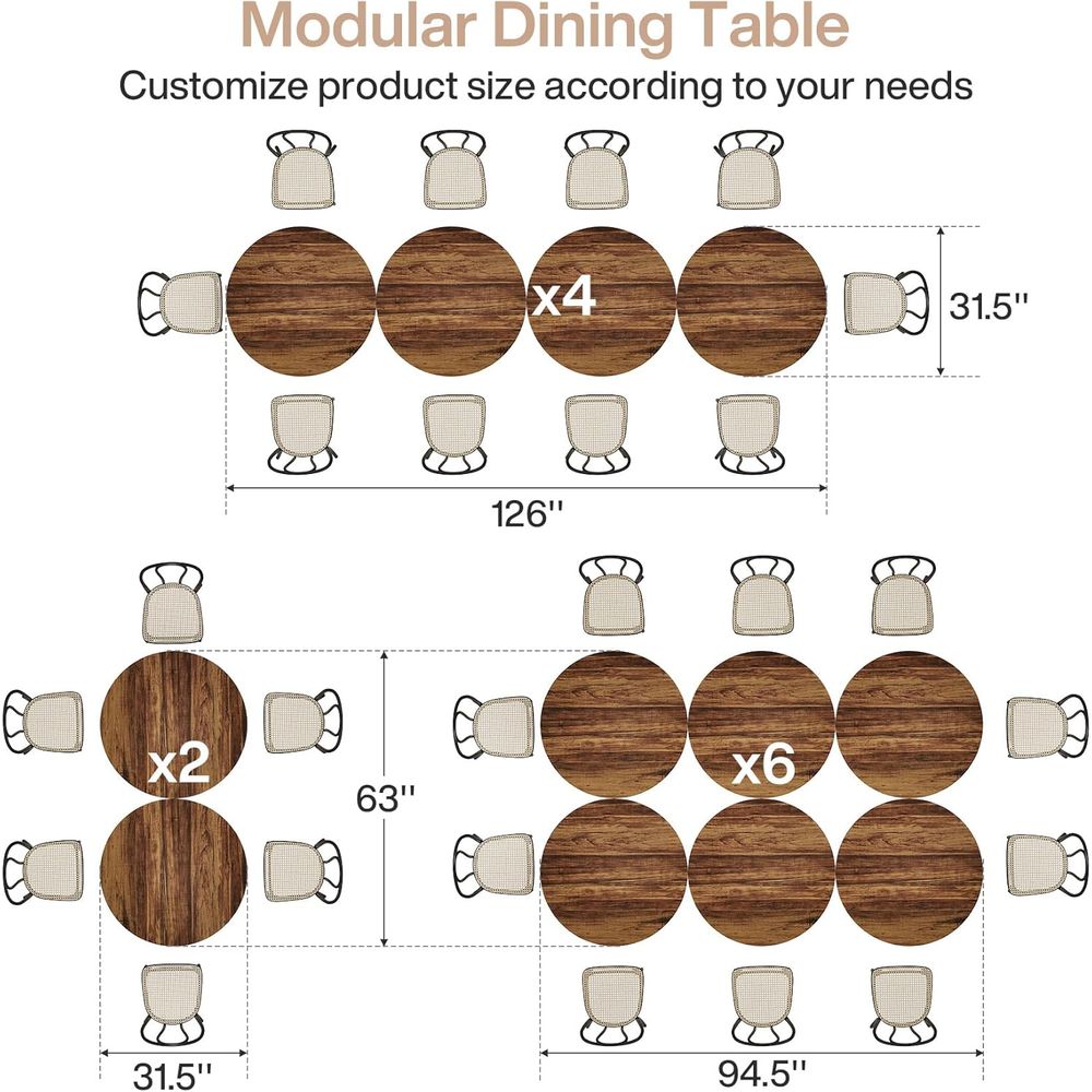 Heavy-Duty 4-Seat Dining Table - Kitchen Set Bakery avaliação e preço