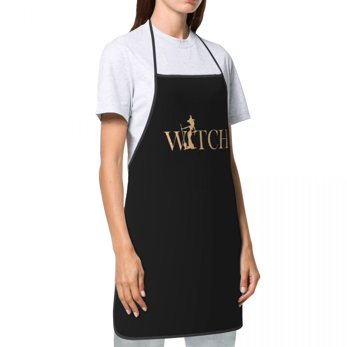 Funny Witch Bib Apron Women Me - Kitchen Witch Baking avaliação e preço