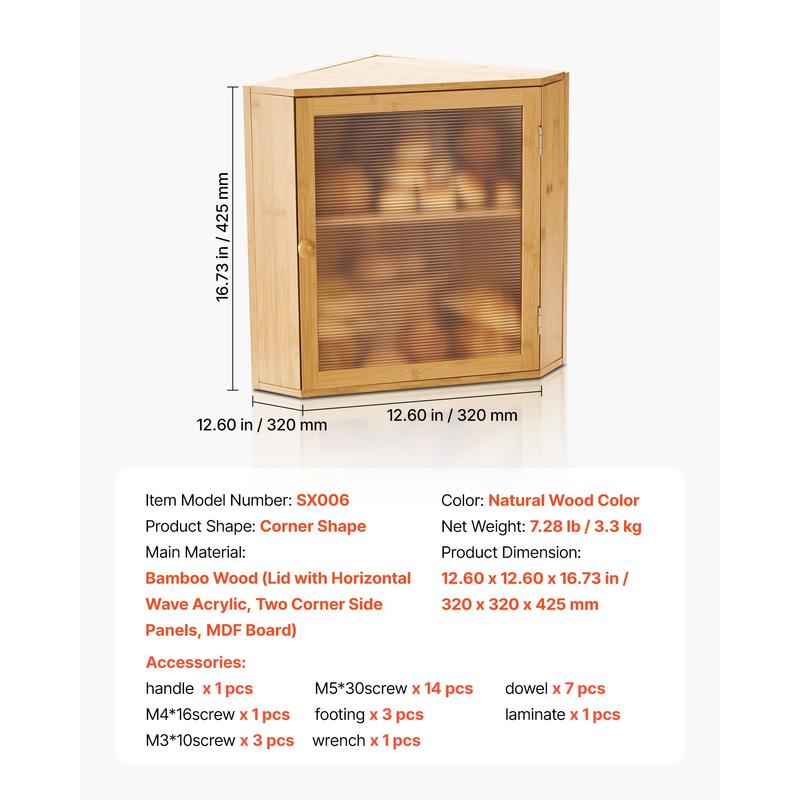 Corner Bread Box for Kitchen C - Kitchen Baking Corner avaliação e preço