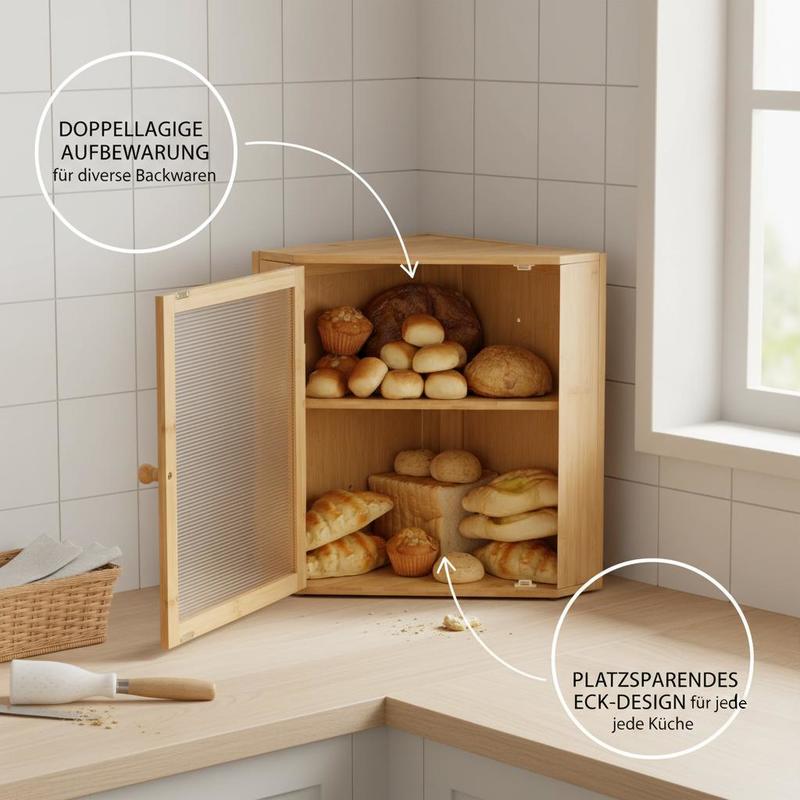 Corner Bread Box for Kitchen C - Kitchen Baking Corner avaliação e preço