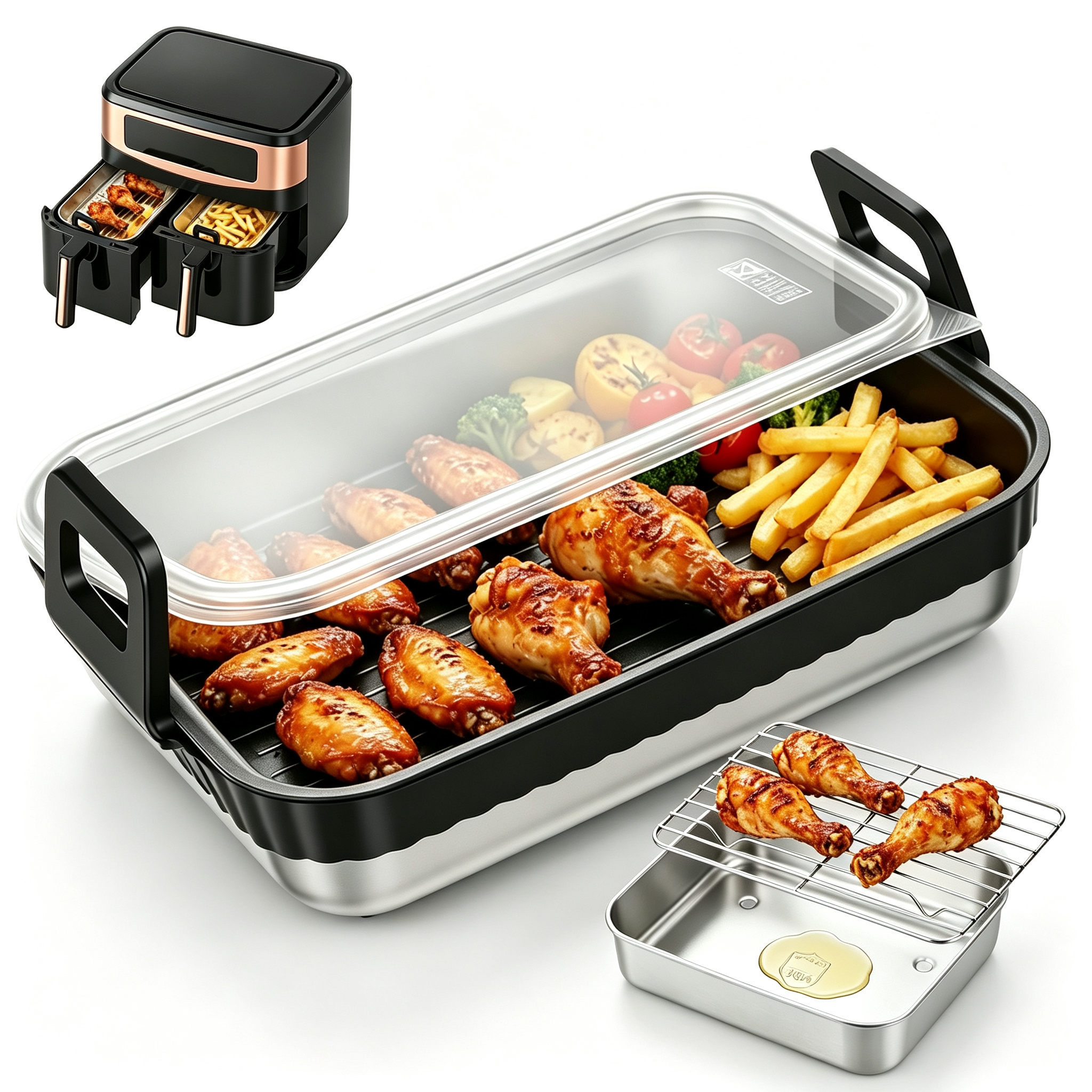 Stainless Steel Baking Pan wit - Kitchen Baking Rack avaliação e preço