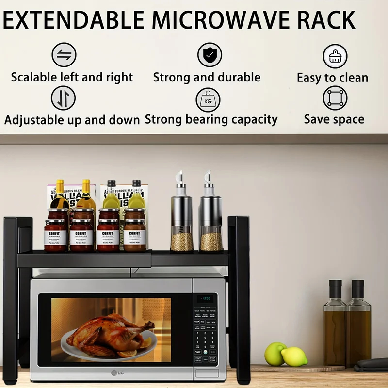 Expandable Microwave Shelf, Mi - Kitchen Baking Rack avaliação e preço