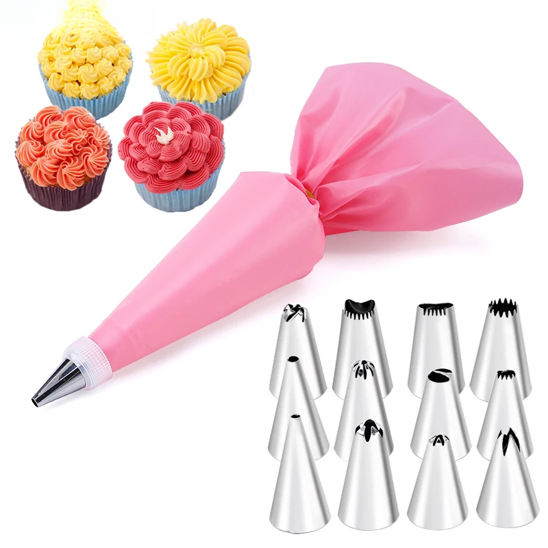 6-24 Pcs Set Pastry Bag and St - Kitchen Set Bakery avaliação e preço