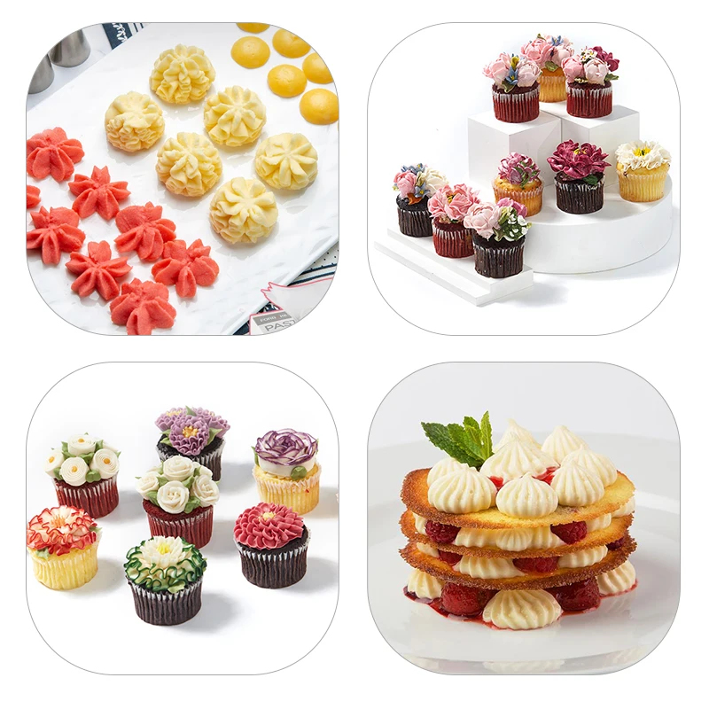 6-24 Pcs Set Pastry Bag and St - Kitchen Set Bakery avaliação e preço