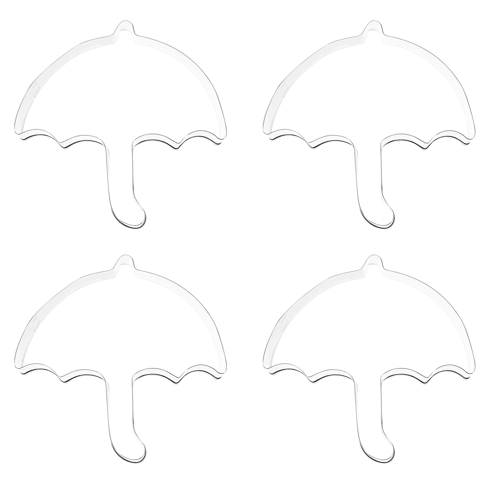 4Pcs Umbrella Design Stainless - Baking Kitchen Diy avaliação e preço