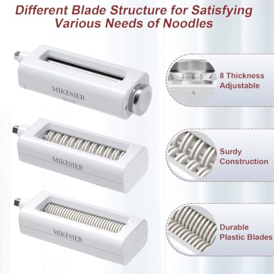 3 Pieces Pasta Maker Attachmen - Kitchenaid Baking Set avaliação e preço