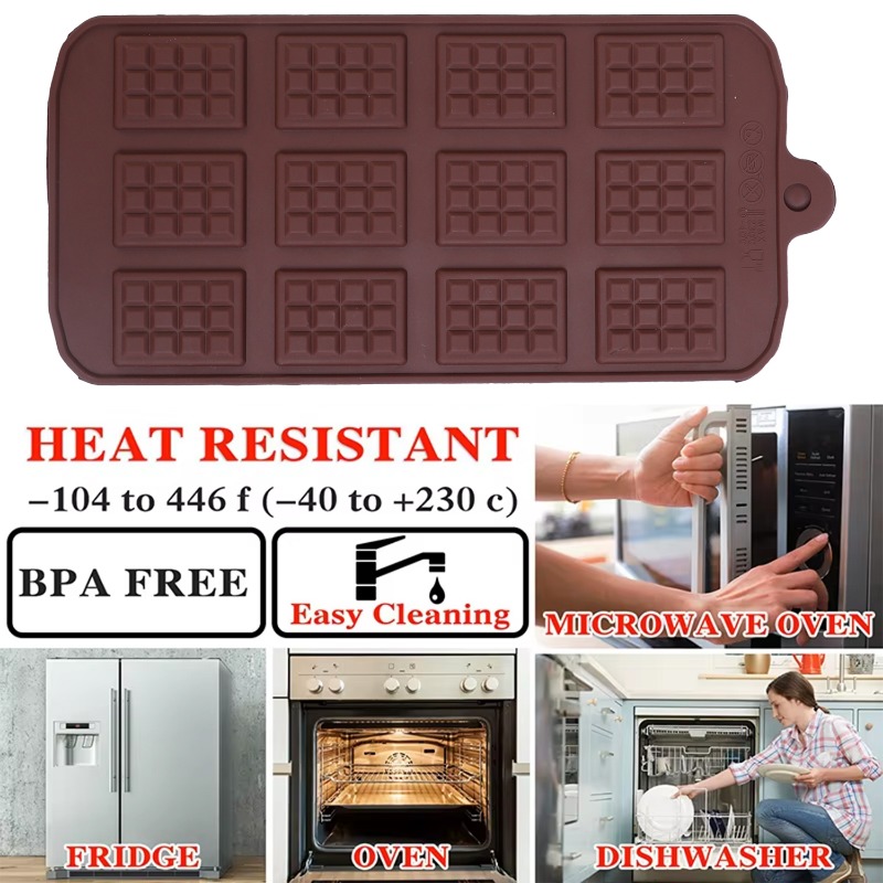 Silicone Chocolate Mold 12 Eve - Kitchen Appliances For Baking avaliação e preço