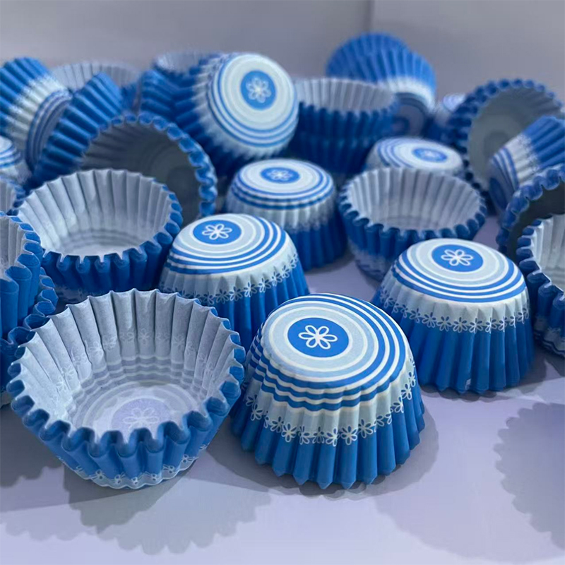 200Pcs/500Pcs/1000Pcs Blue Flo - Kitchen Paper For Baking avaliação e preço