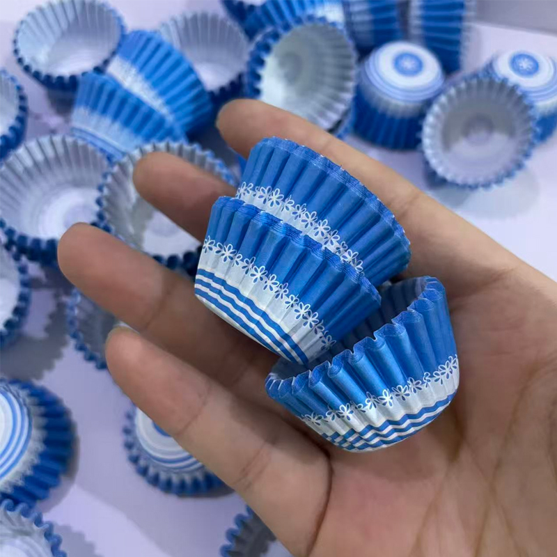 200Pcs/500Pcs/1000Pcs Blue Flo - Kitchen Paper For Baking avaliação e preço