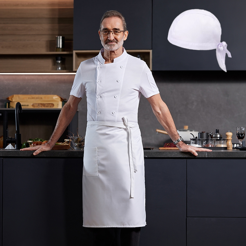 Chef Uniform 3-piece Set Whole - Kitchen Set Bakery avaliação e preço