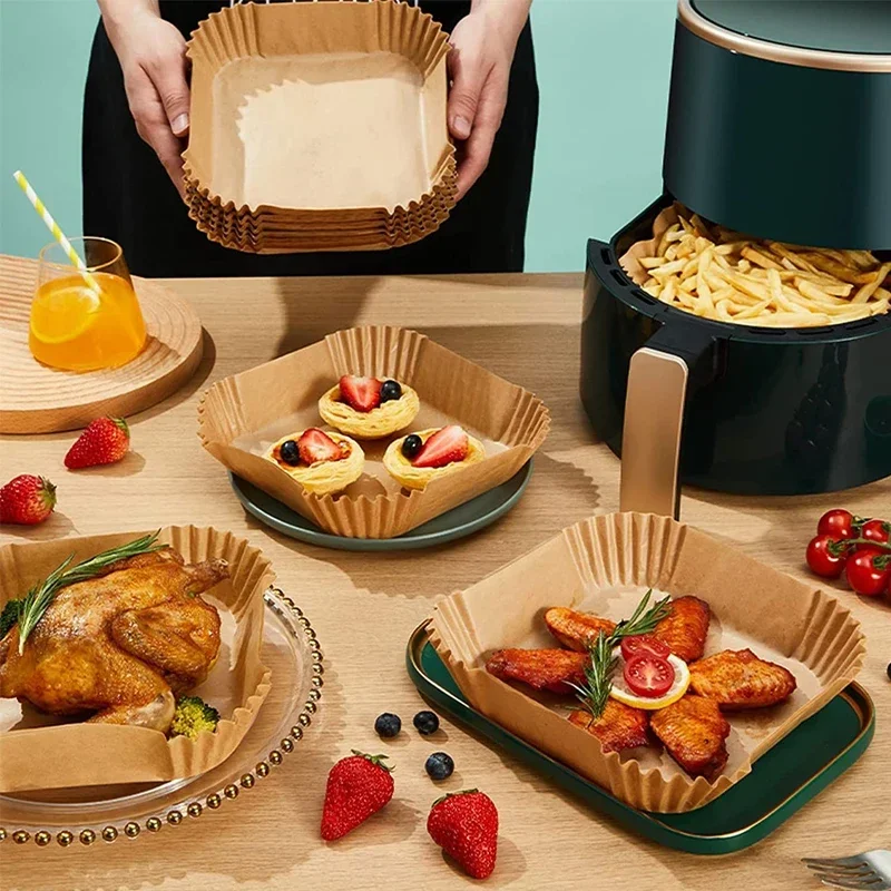 100PCS Airfryer Bakpapier Disp - Kitchen Paper For Baking avaliação e preço