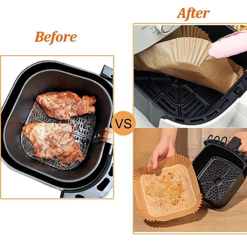 100PCS Airfryer Bakpapier Disp - Kitchen Paper For Baking avaliação e preço