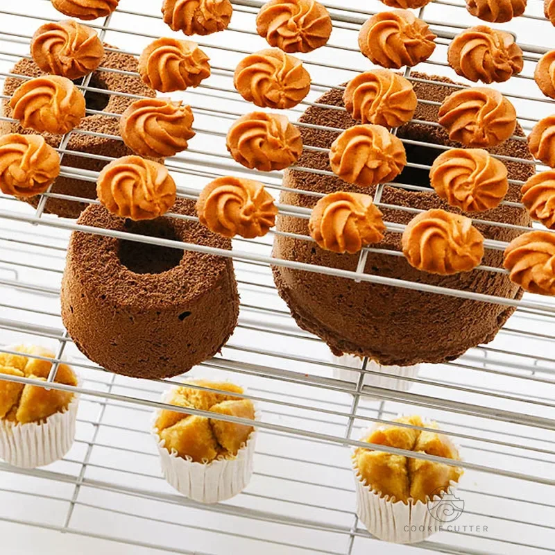 Foldable Multi-Layer Cake Cool - Kitchen Baking Rack avaliação e preço