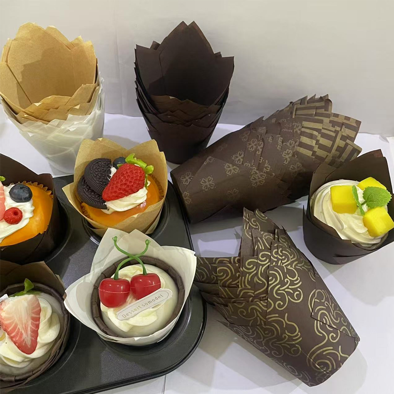 50Pcs/100Pcs/200Pcs Tulip Cake - Kitchen Paper For Baking avaliação e preço