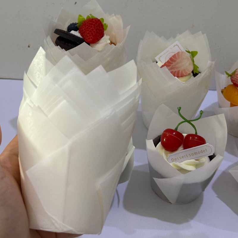 50Pcs/100Pcs/200Pcs Tulip Cake - Kitchen Paper For Baking avaliação e preço