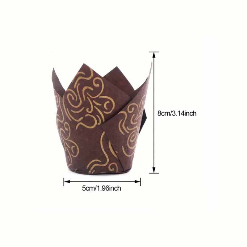 50Pcs/100Pcs/200Pcs Tulip Cake - Kitchen Paper For Baking avaliação e preço