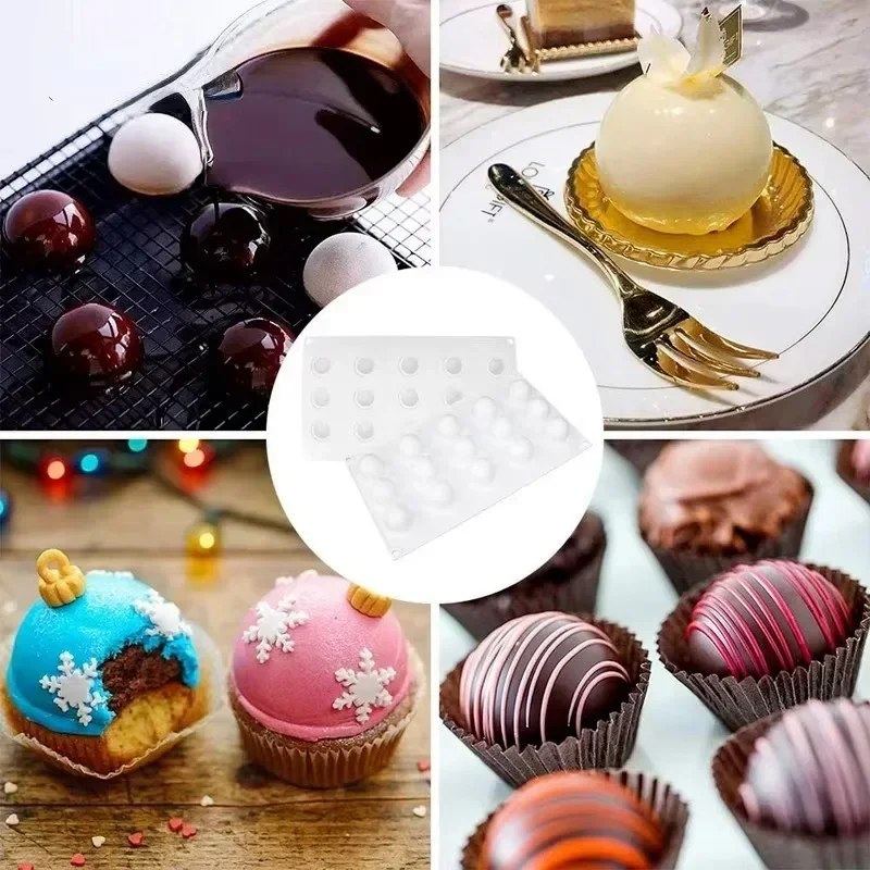3D Sphere Silicone Mold For Mo - Kitchen Appliances For Baking avaliação e preço