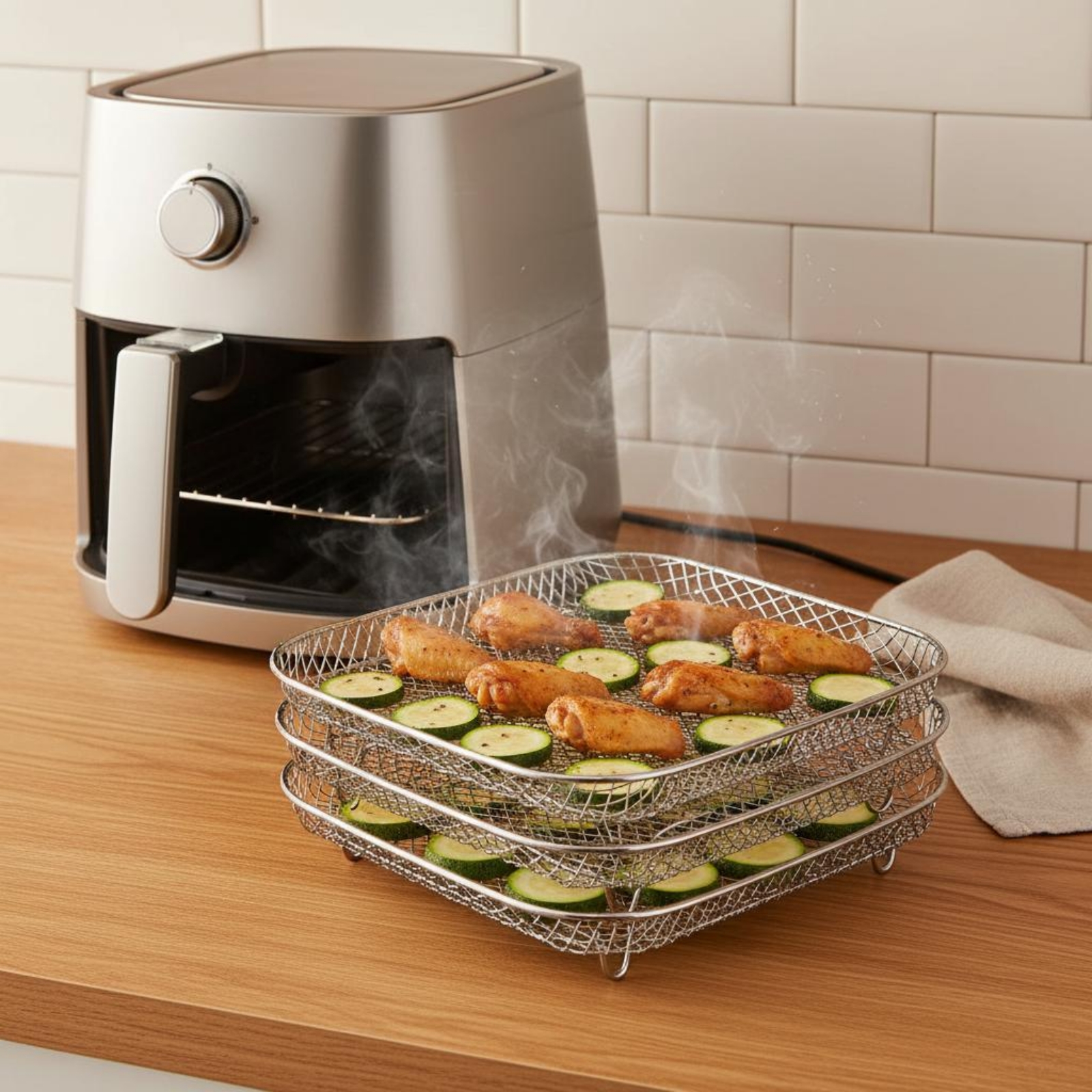 Air Fryer Rack Heat Resistant  - Kitchen Baking Rack avaliação e preço