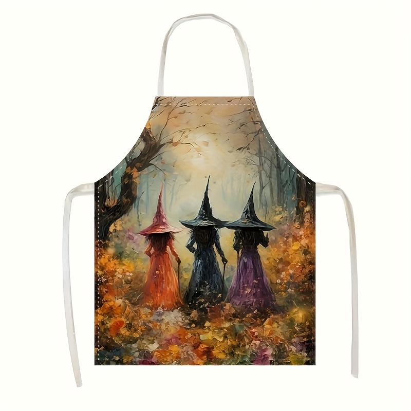 Witch Halloween Apron Women Sp - Kitchen Witch Baking avaliação e preço