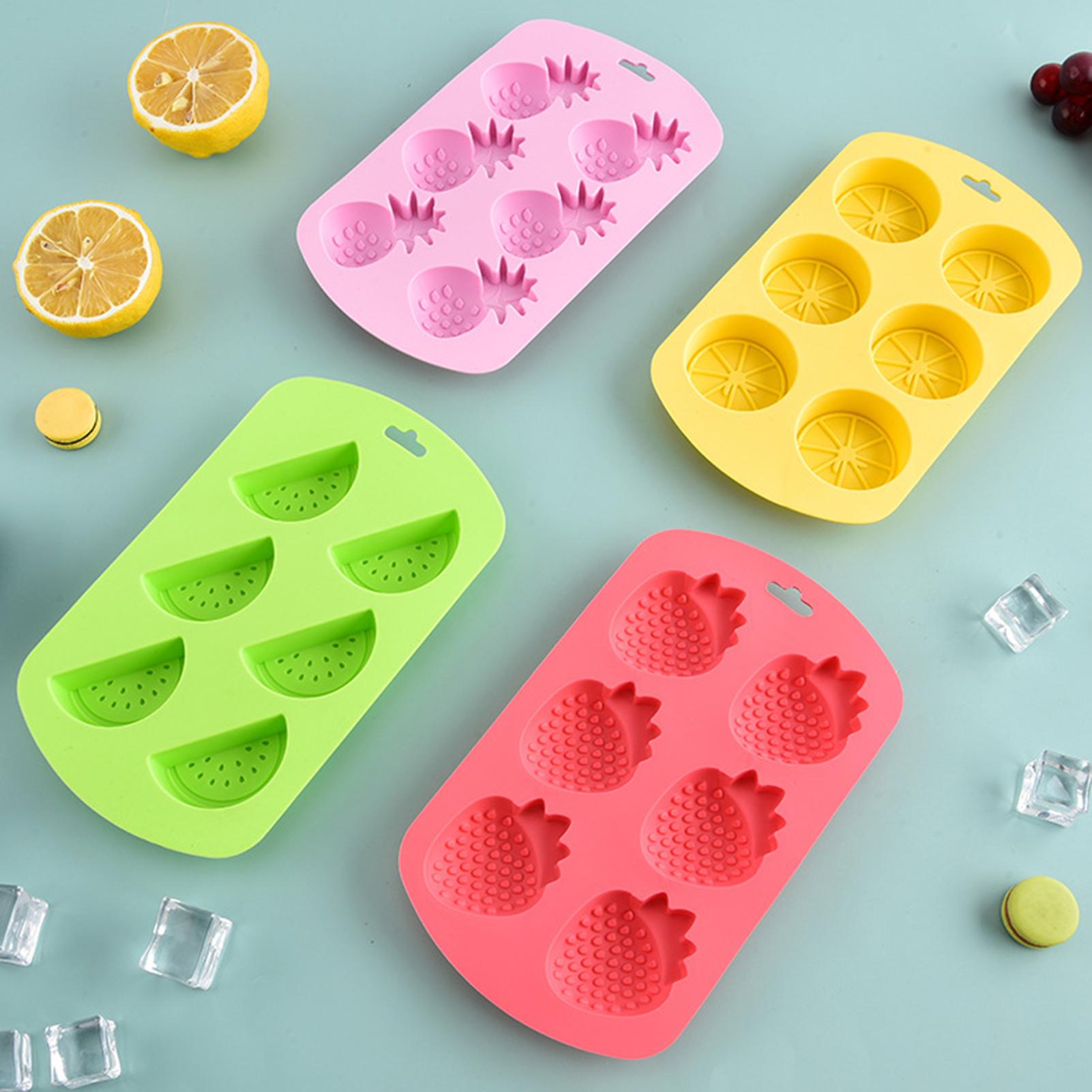 6 Cavity Fruit Shaped Silicone - Baking Kitchen Diy avaliação e preço