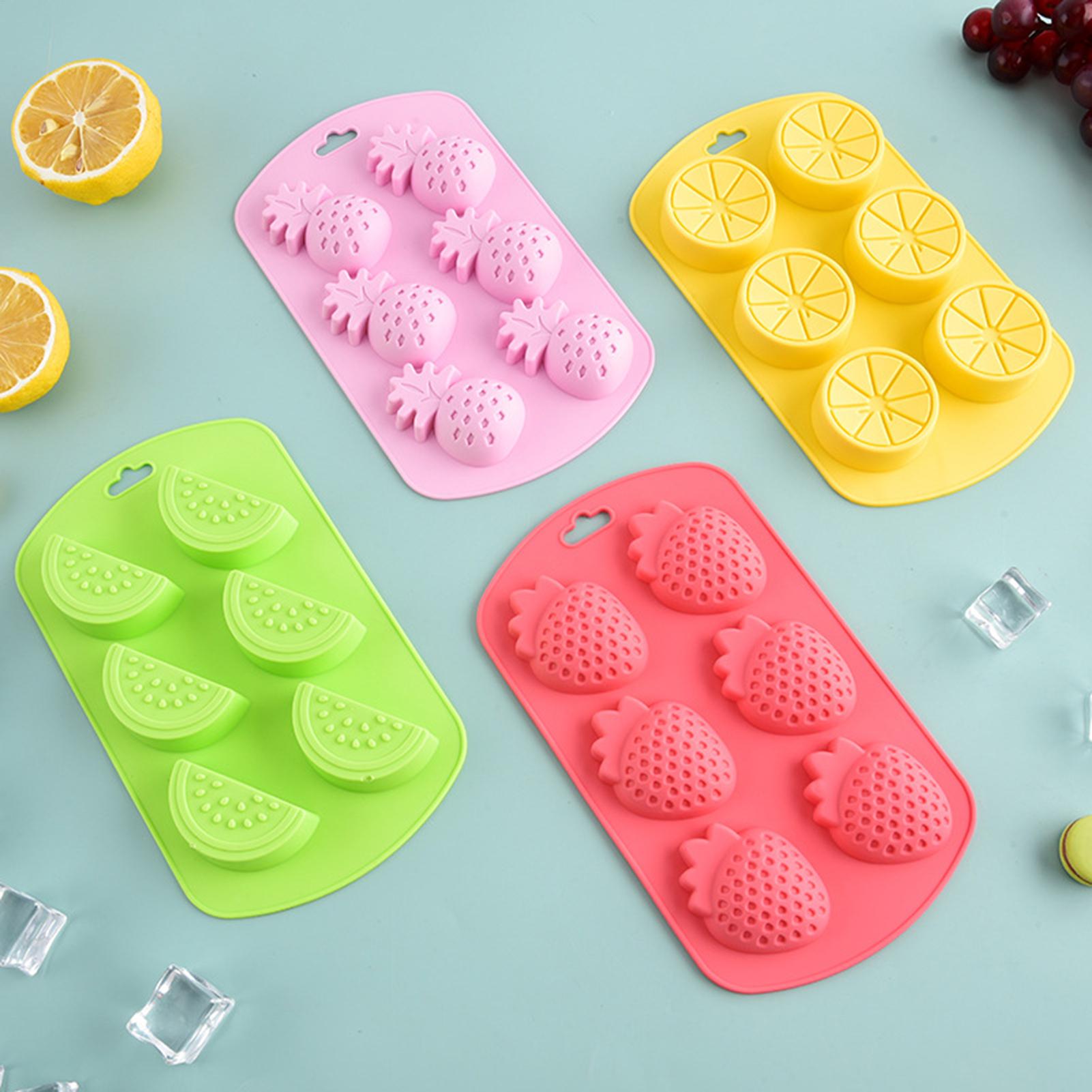 6 Cavity Fruit Shaped Silicone - Baking Kitchen Diy avaliação e preço