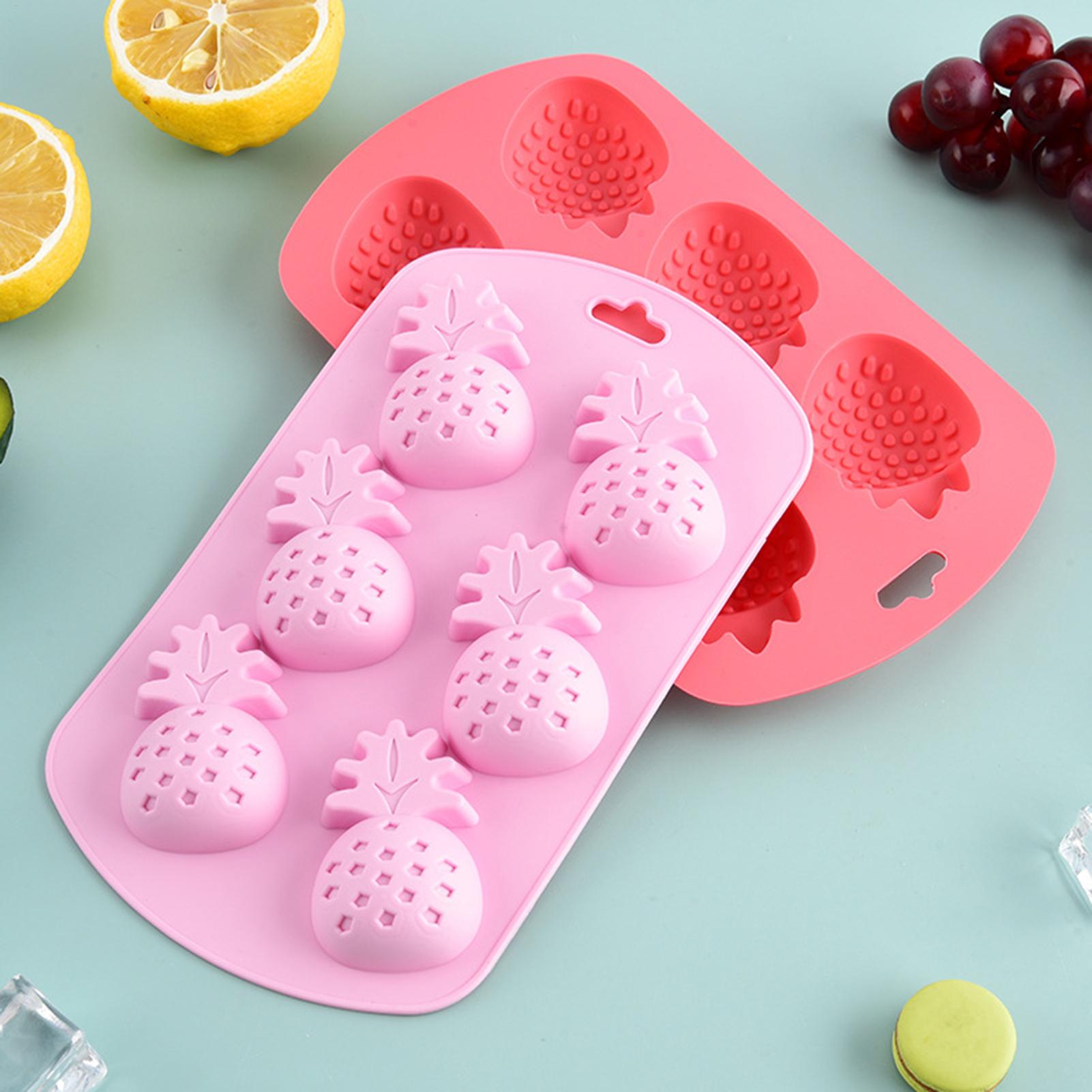 6 Cavity Fruit Shaped Silicone - Baking Kitchen Diy avaliação e preço