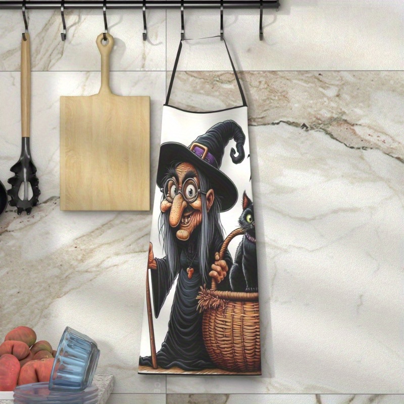 1pc Witch and Black Cat Themed - Kitchen Witch Baking avaliação e preço