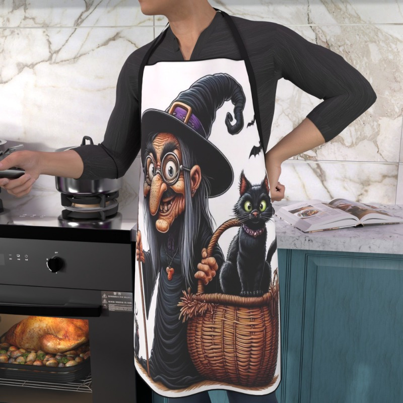 1pc Witch and Black Cat Themed - Kitchen Witch Baking avaliação e preço